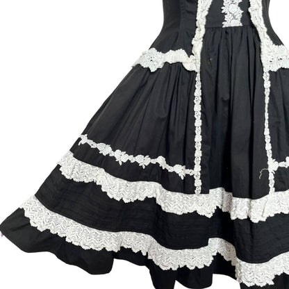 Black White Lace Dress