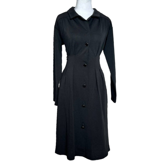Black Button Down Dress