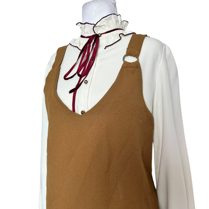 Tan Corduroy Pinafore Style