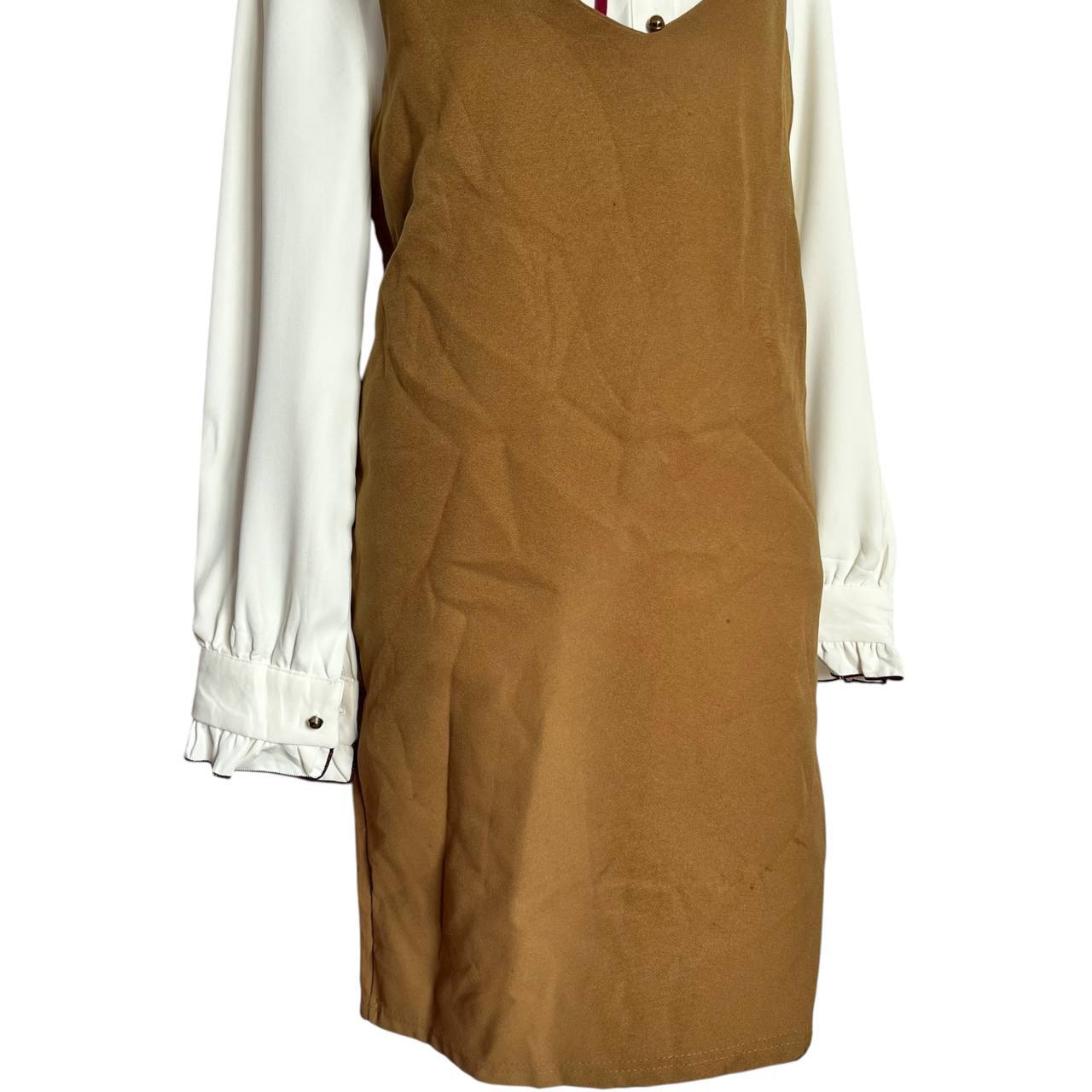Tan Corduroy Pinafore Style