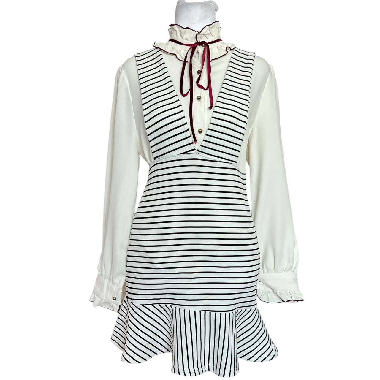 Vintage-Inspired Striped Dress