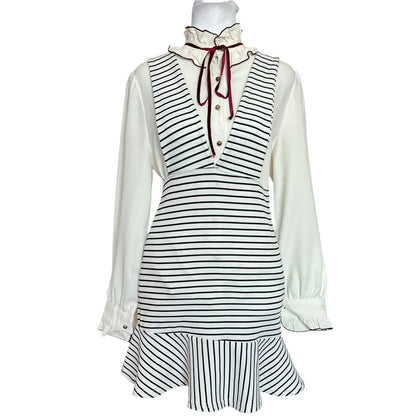Vintage-Inspired Striped Dress