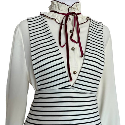 Vintage-Inspired Striped Dress