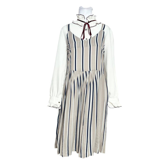 Layered Striped Dress Set