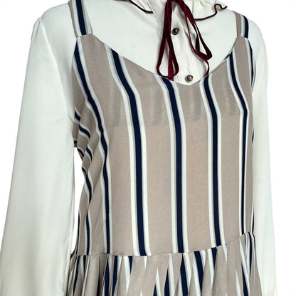 Layered Striped Dress Set