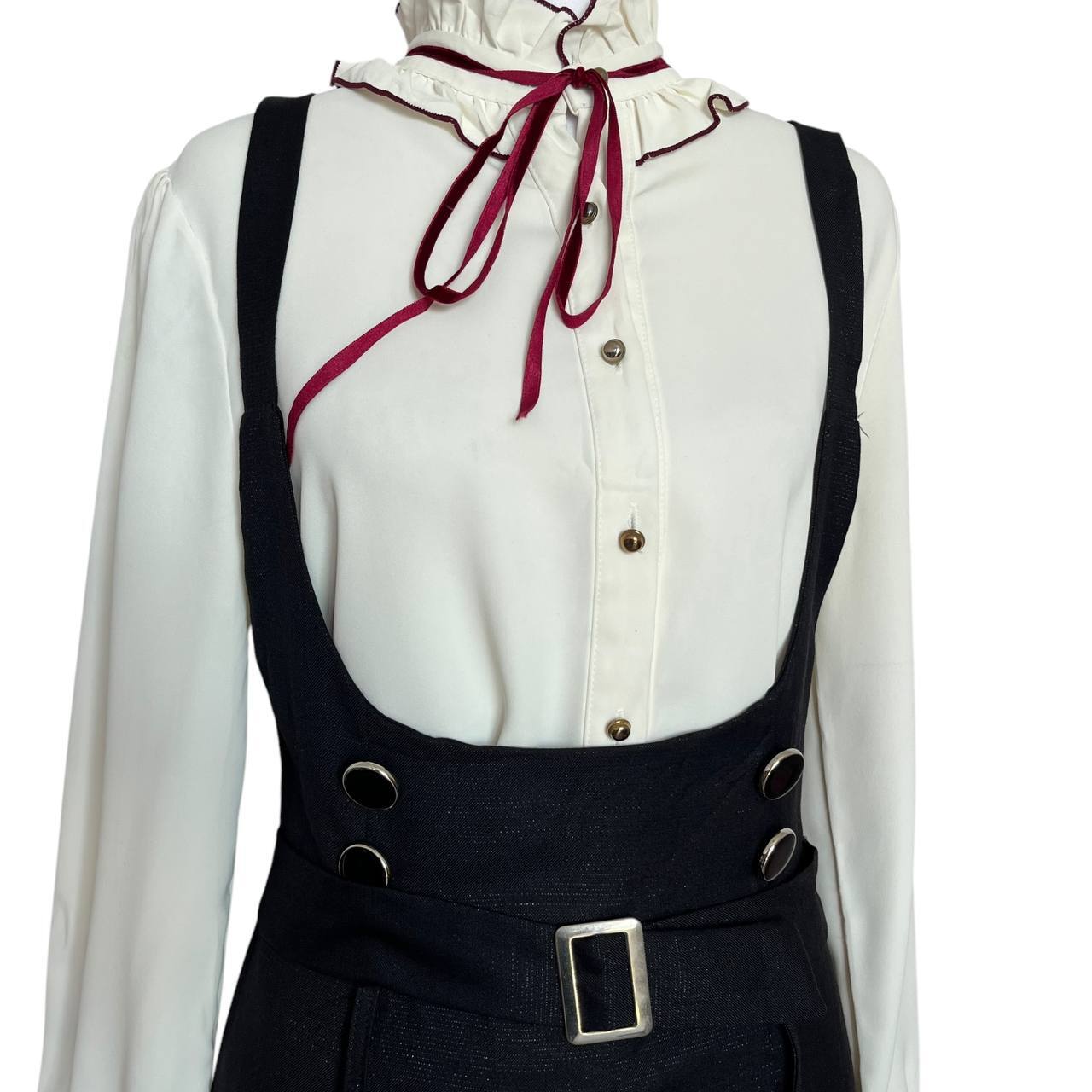 Vintage Suspender Skirt Look