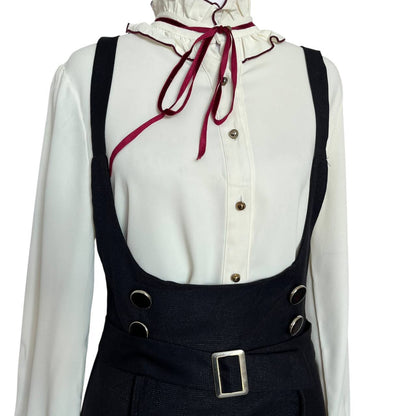 Vintage Suspender Skirt Look