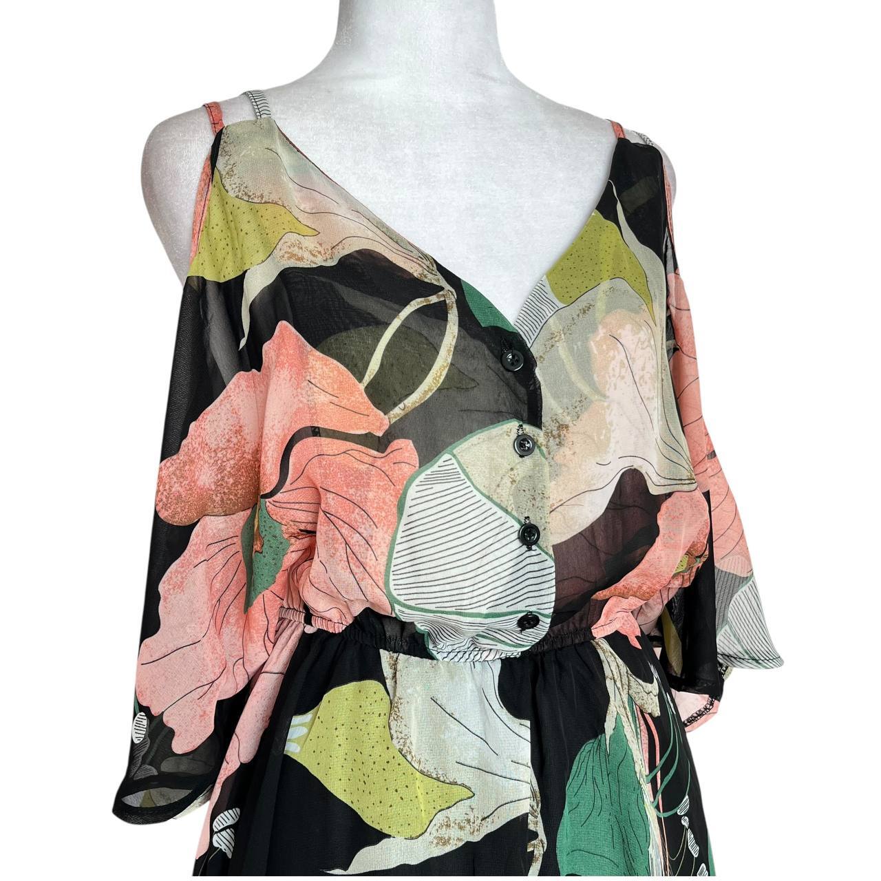 Boho Floral Cold Shoulder