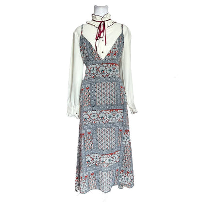 Boho Layered Vintage Dress