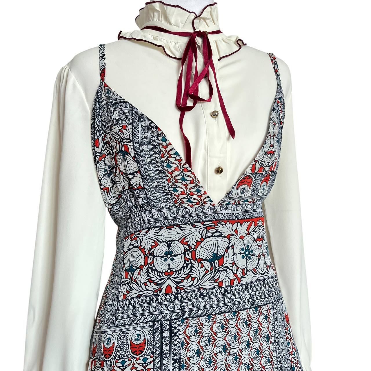 Boho Layered Vintage Dress