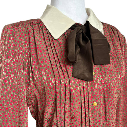Vintage Midi Dress with Bow