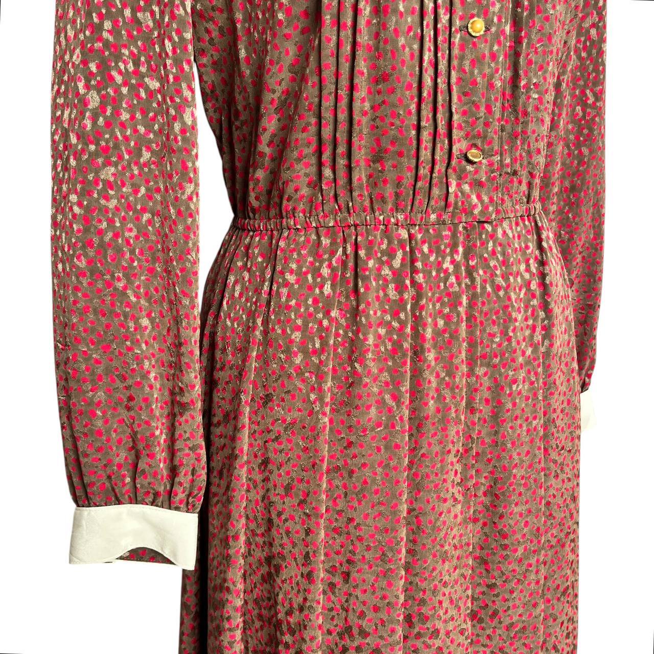 Vintage Midi Dress with Bow
