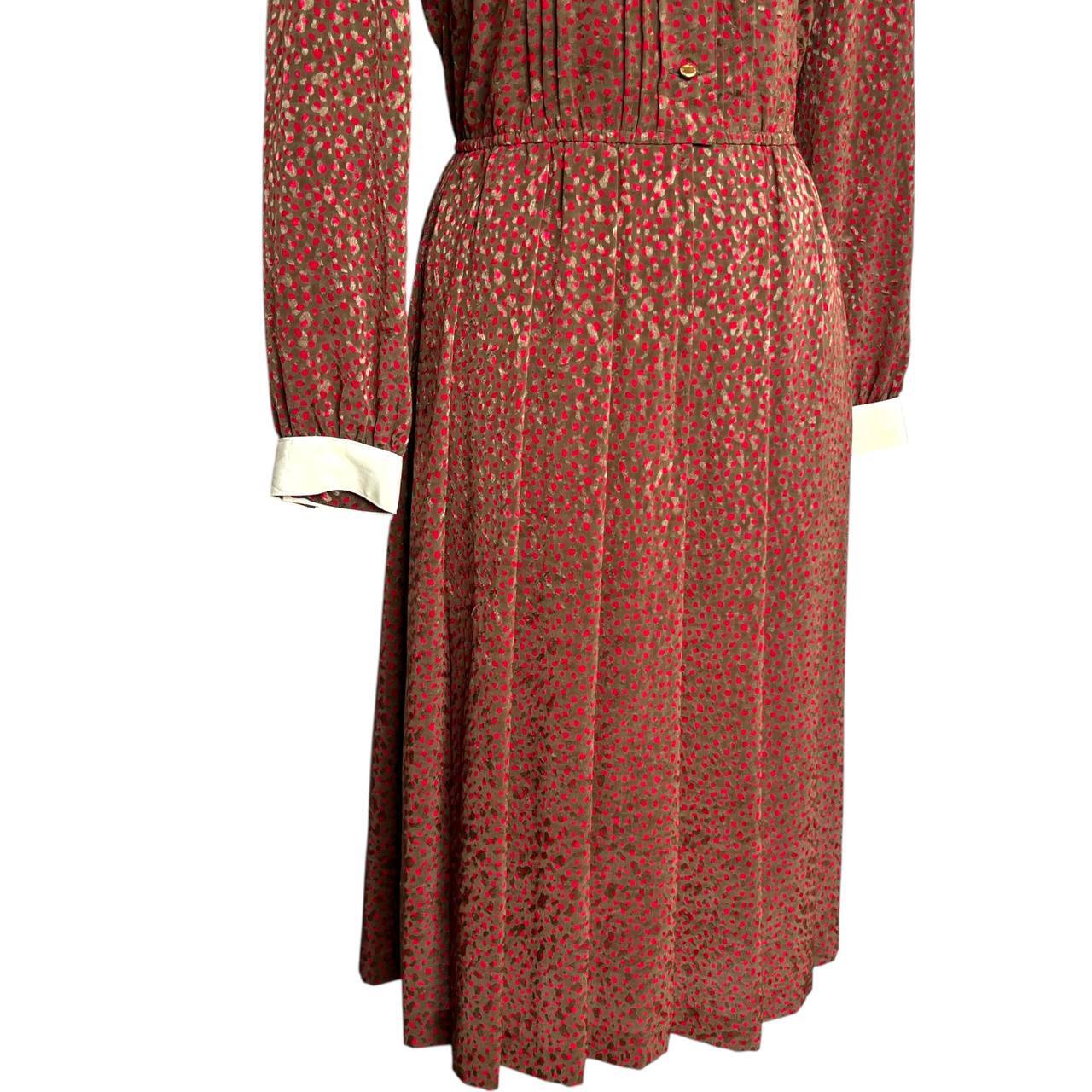Vintage Midi Dress with Bow