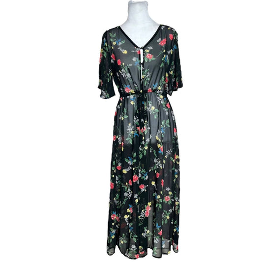 Sheer Bloom Midi Dress