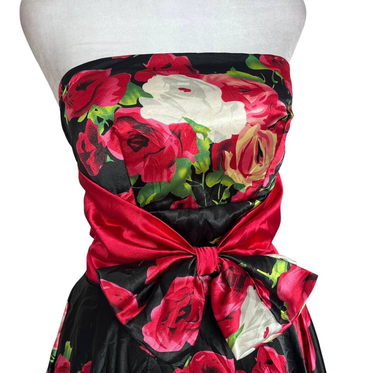 Retro Rose Mini Dress