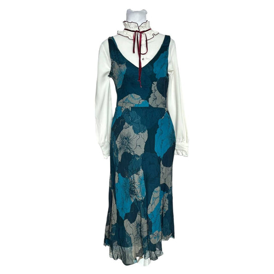 Blue Blossom Layered Dress