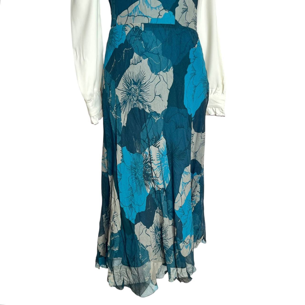 Blue Blossom Layered Dress