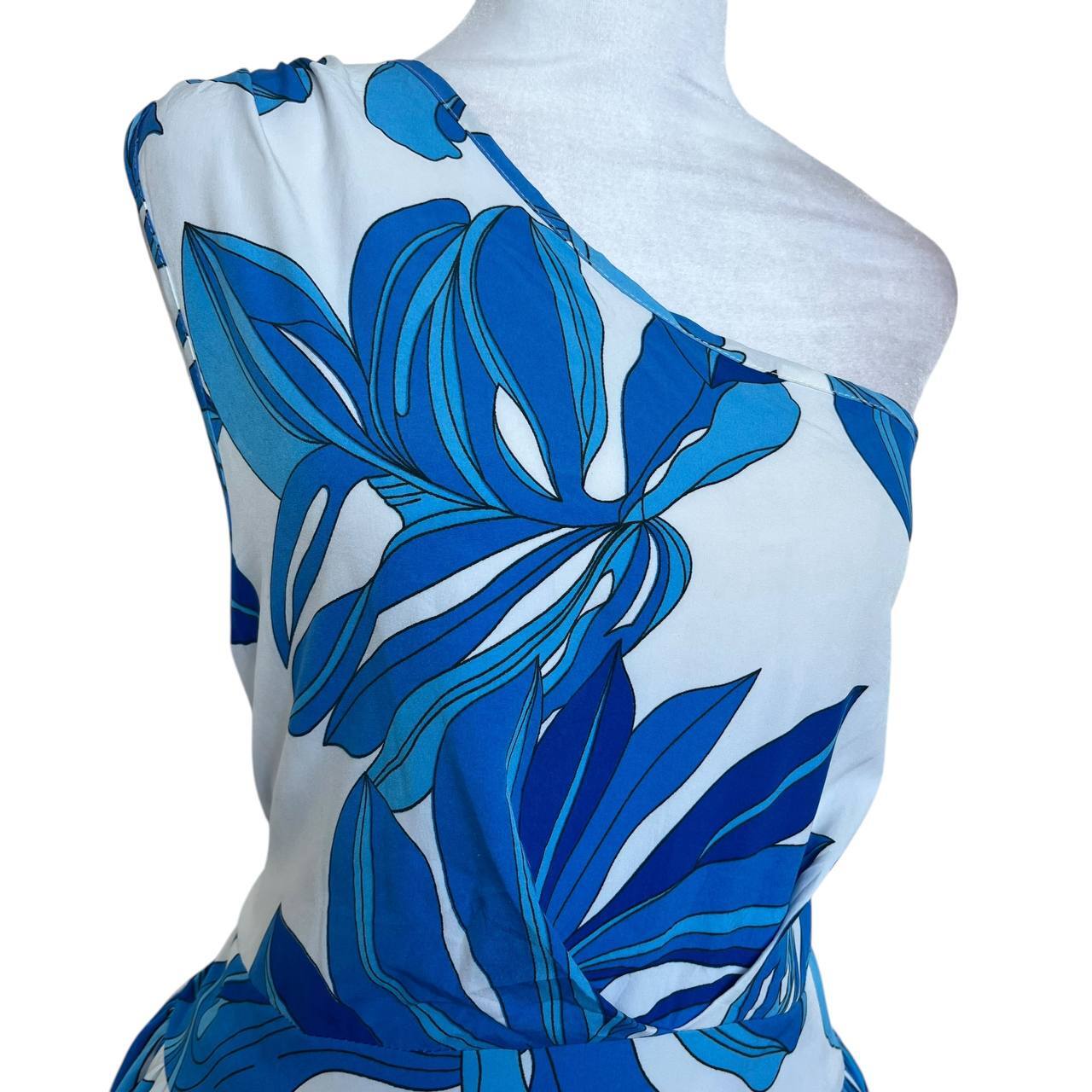 Floral One-Shoulder Maxi Dress