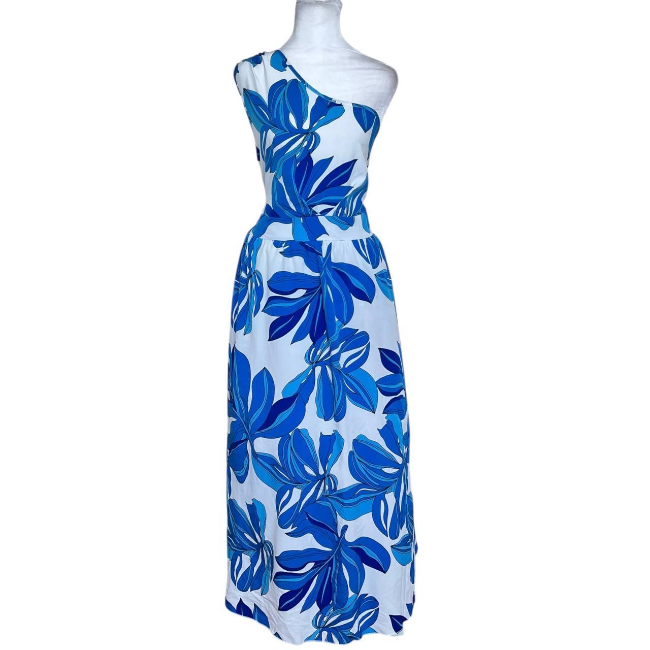 Floral One-Shoulder Maxi Dress