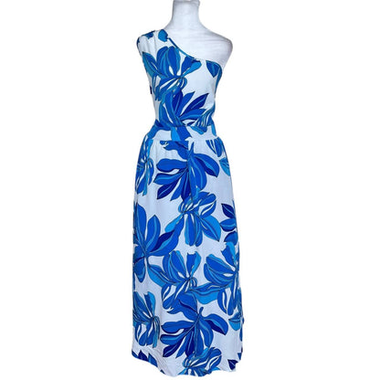 Floral One-Shoulder Maxi Dress