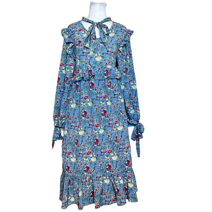 Floral Print Ruffle Dress
