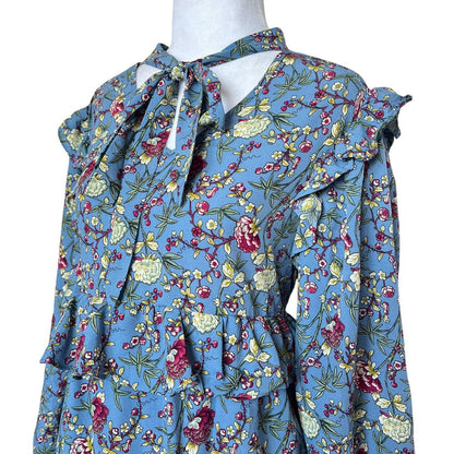 Floral Print Ruffle Dress