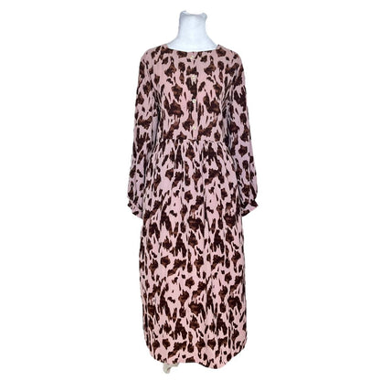 Abstract Print Midi Dress