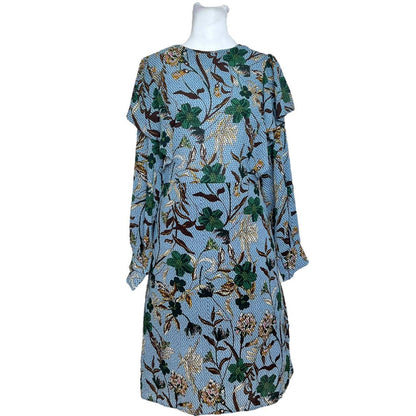 Floral Print Light Blue Dress