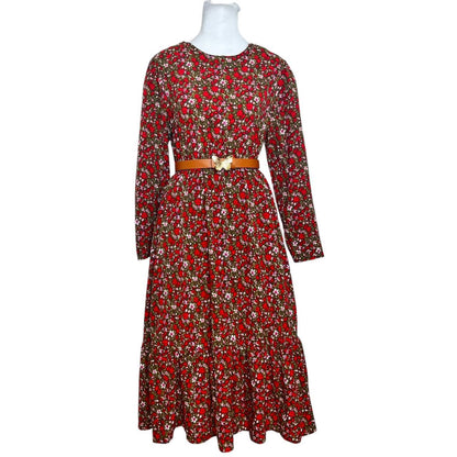 Red Floral Dress