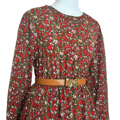 Red Floral Dress
