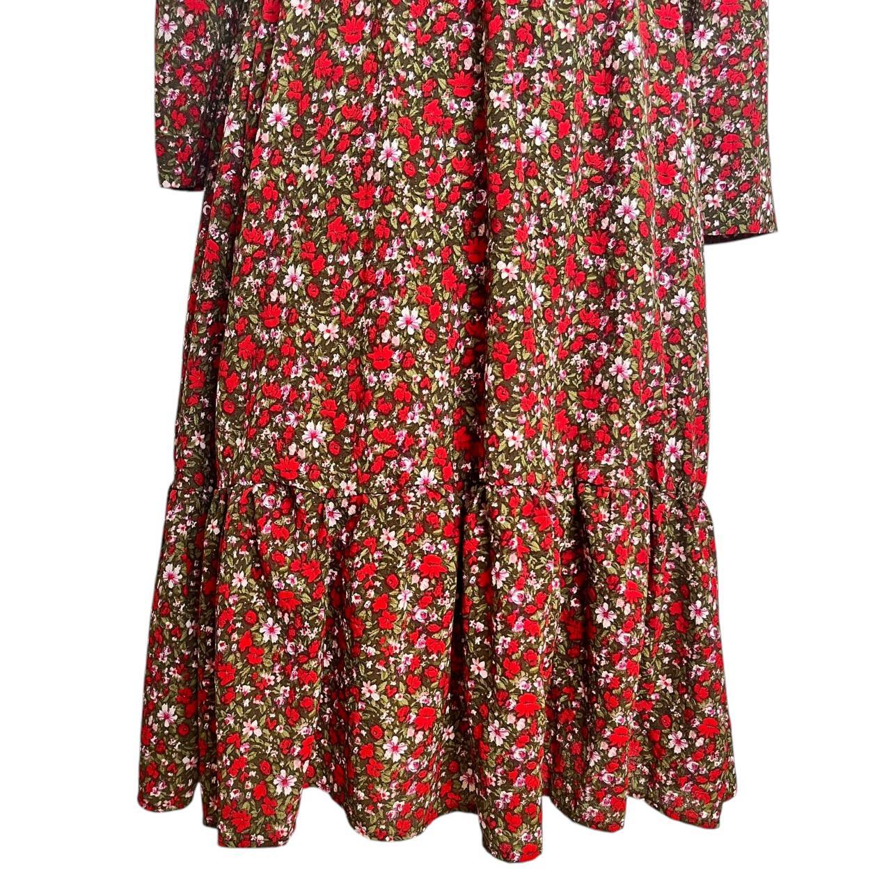 Red Floral Dress