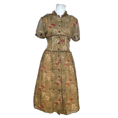 Floral Button-Down Dress