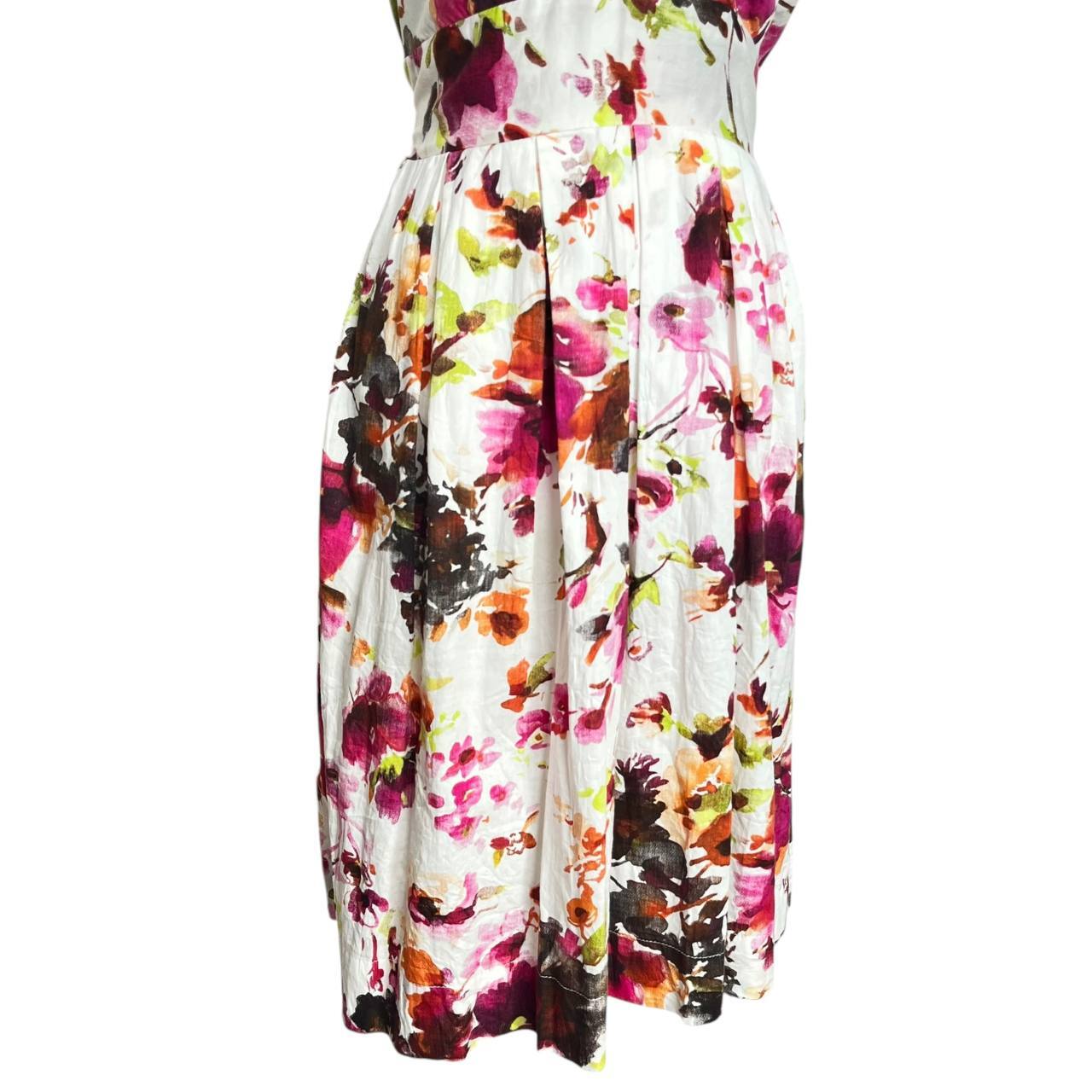 Sleeveless Floral V-Neck Dress
