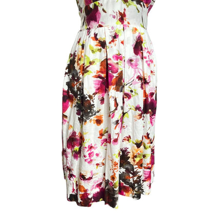 Sleeveless Floral V-Neck Dress