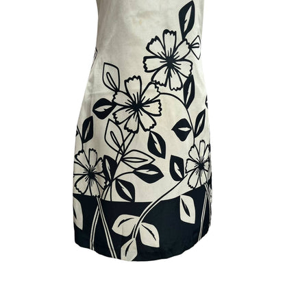 Beige Floral Mini Dress