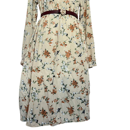 Unclear Floral Tie Dress