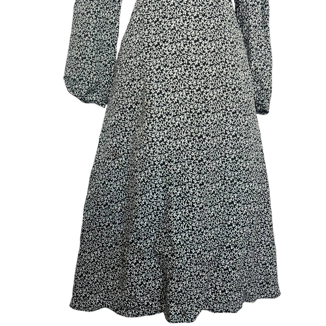 Black White Floral Dress