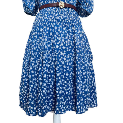 Blue Floral Mini Dress