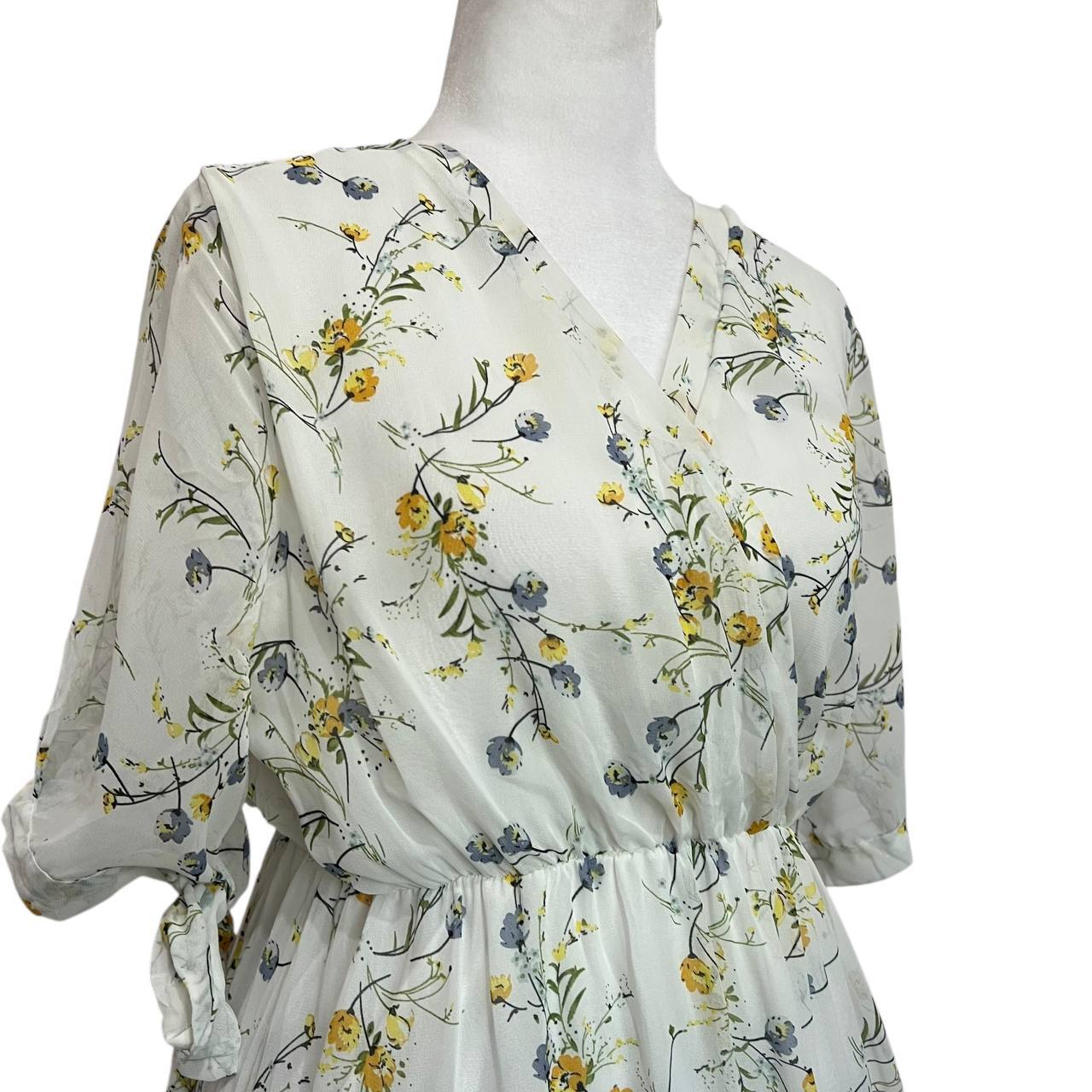 Floral Tiered Midi Dress