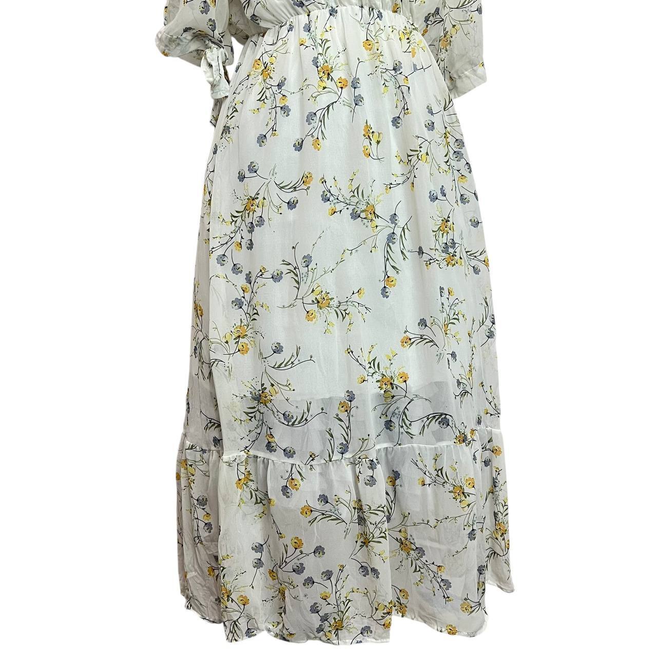 Floral Tiered Midi Dress