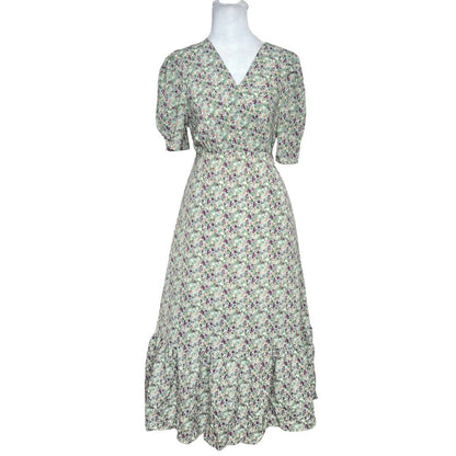 Vintage Floral Midi Dress
