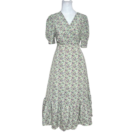 Vintage Floral Midi Dress