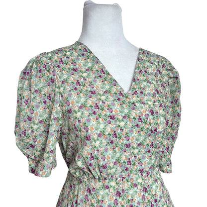 Vintage Floral Midi Dress