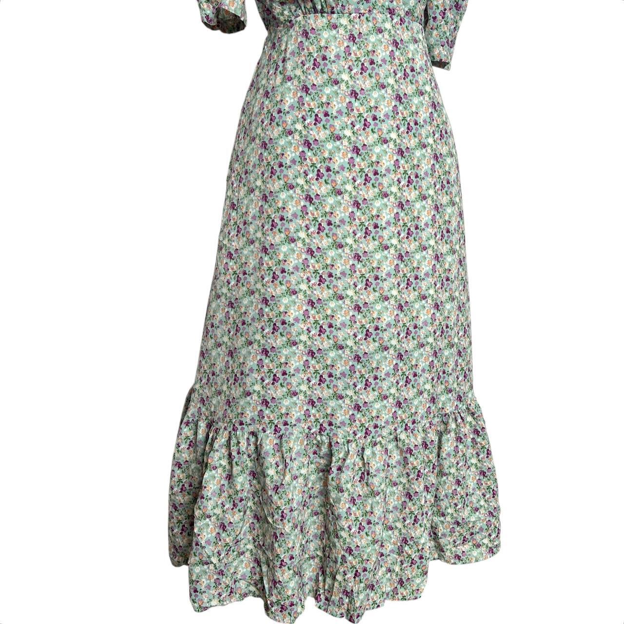 Vintage Floral Midi Dress
