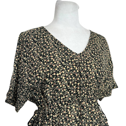 Speckled Flutter Midi Dress