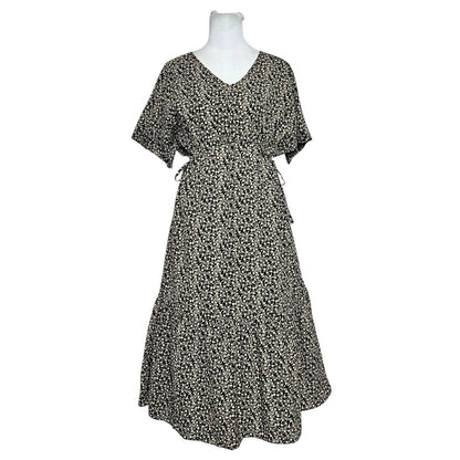 Speckled Flutter Midi Dress
