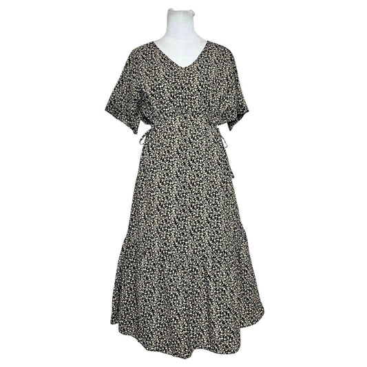 Speckled Flutter Midi Dress