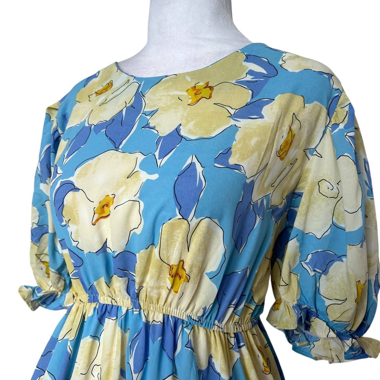 Blue Floral Dress