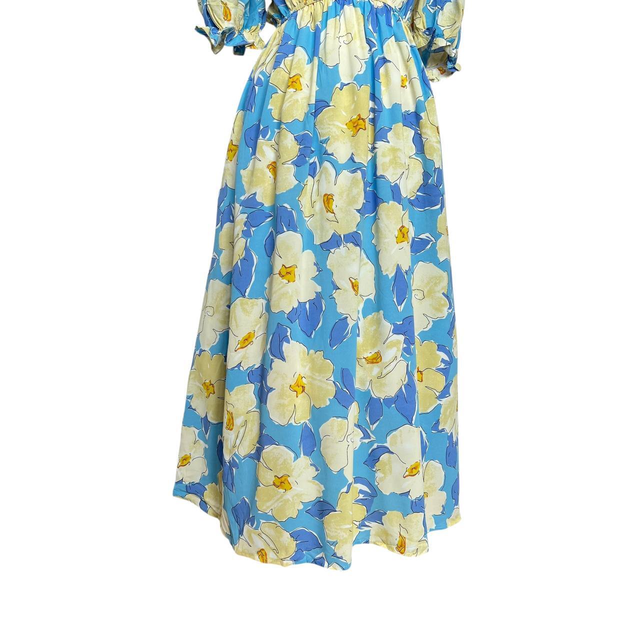 Blue Floral Dress