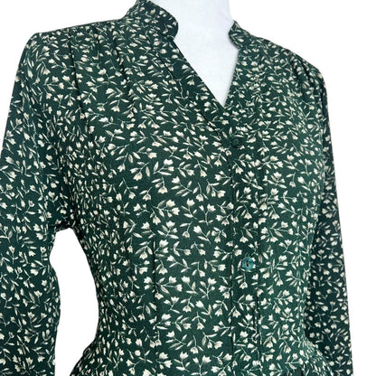 Green Floral Mini Dress